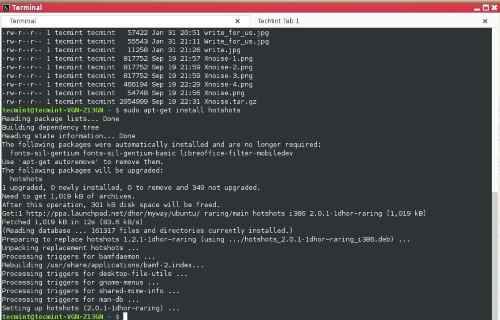 Linux terminal commands