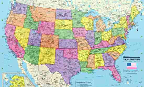 Searchable database with all American States