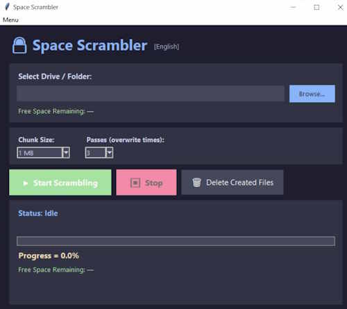 Space Scrambler - 無料ユーティリティ(フリーウェア)